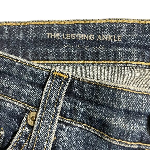 AG Adriano Goldschmied Size 28 The Legging Ankle Skinny Blue Denim Low Rise Jean - Picture 7 of 12